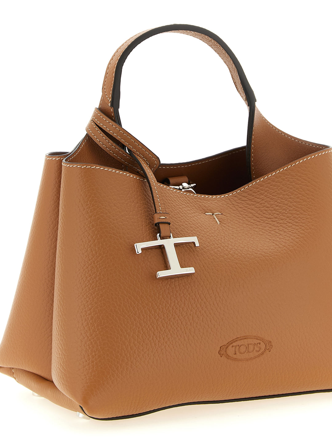Tod'S Micro Leather Handbag Borse a Mano - Beige | 0238845cc3d488189b5768492200f7cb12c4ab12