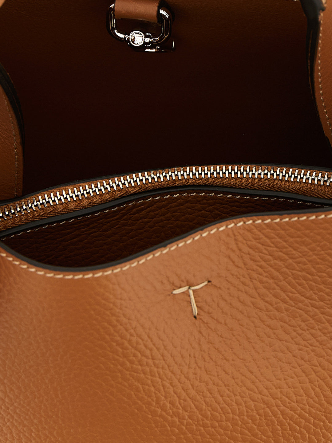 Tod'S Micro Leather Handbag Borse a Mano - Beige | 4857fda5d350011877fd6bbd93029a74f4eb17e1