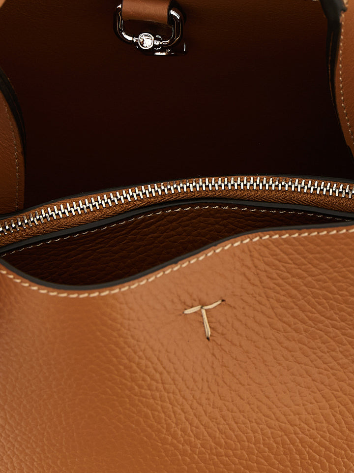 Tod'S Micro Leather Handbag Borse a Mano - Beige | 4857fda5d350011877fd6bbd93029a74f4eb17e1