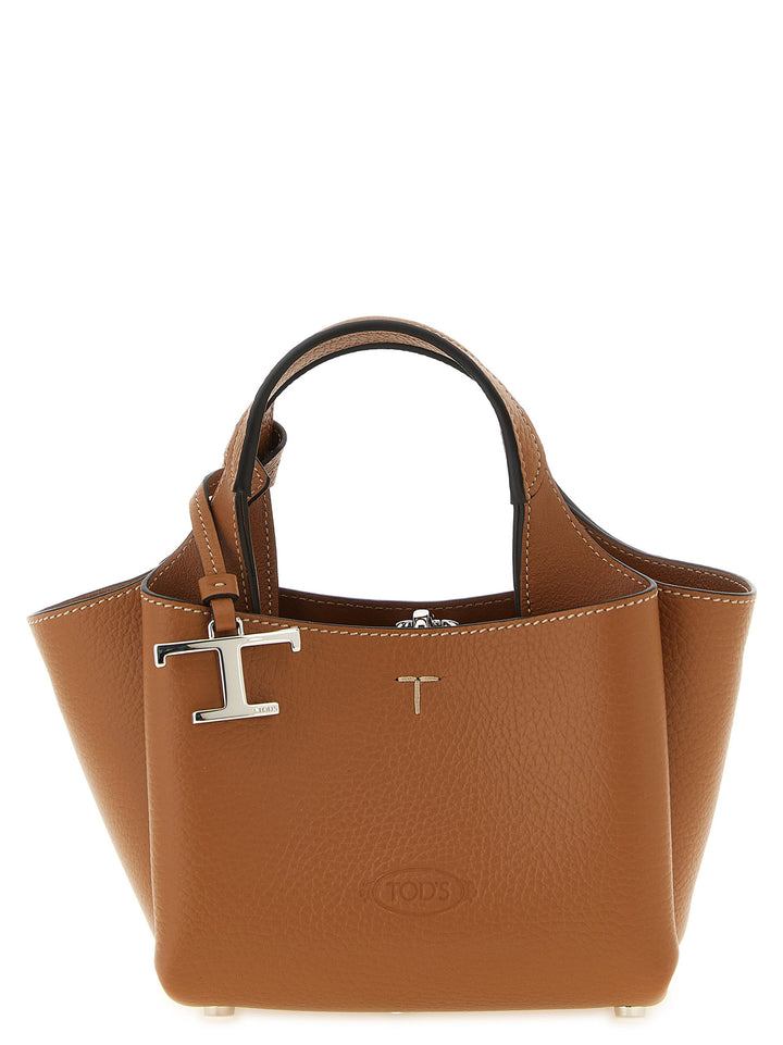 Tod'S Micro Leather Handbag Borse a Mano - Marrone | 7c26f3785f8ce2dd2da6ffca35b18007e1802707