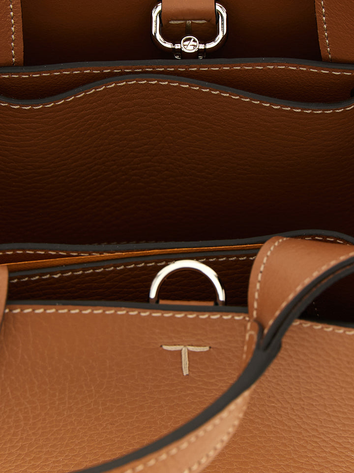 Tod'S Micro Leather Handbag Borse a Mano - Marrone | f6c5339397955082c5780afd828a6f3f3921d478