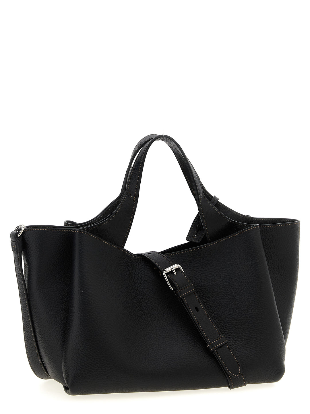 Tod'S Mini Leather Handbag Borse a Mano - Nero | 0e23cf7a3a254488cc3fff52bf55832b53596f61