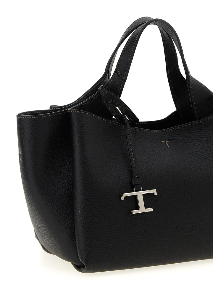 Tod'S Mini Leather Handbag Borse a Mano - Nero | a7f3fe21975e4aa52527f2aa7991c136bf15dc0e