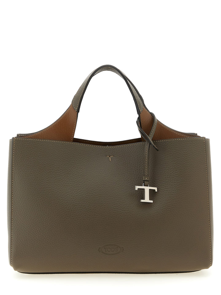 Tod'S Small Leather Bucket Bag Borse a Mano - Grigio | b7146693aef278e1d0088726142b718671855aa3
