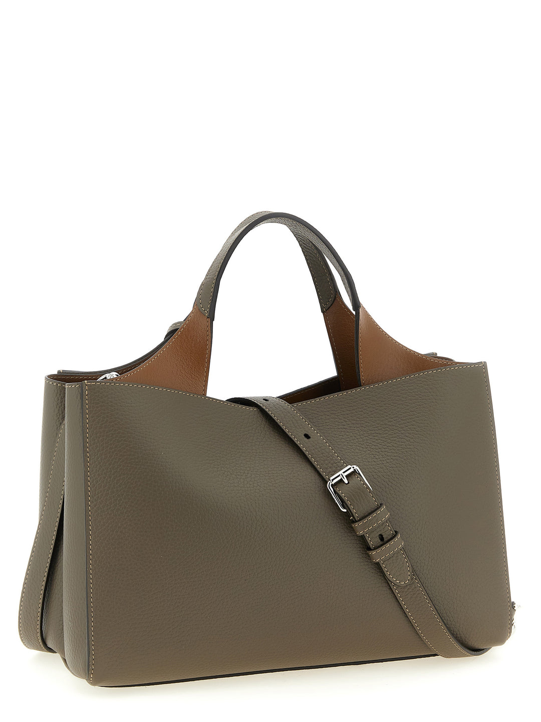 Tod'S Small Leather Bucket Bag Borse a Mano - Grigio | bac055883ca30ab0c475aba388a714992ac3587f