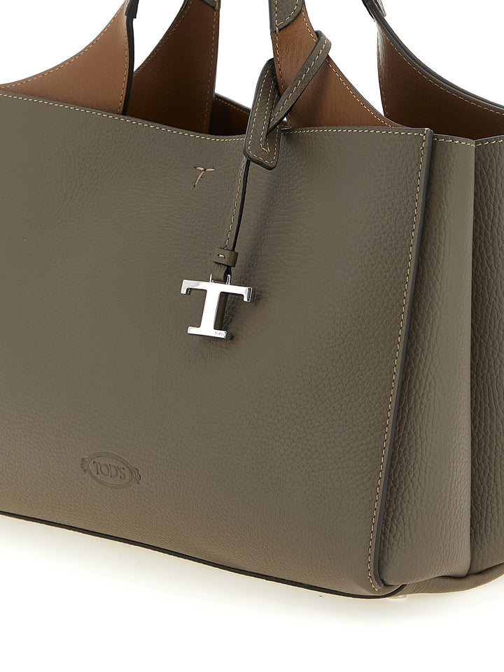 Tod'S Small Leather Bucket Bag Borse a Mano - Grigio | 45bb5e8bf7c6e33af7ef5ee00506752f3cb80210