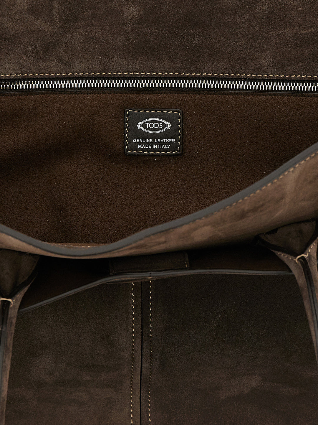 Tod'S Medium Suede Shopping Bag Borse a Mano - Marrone | 06cefa1c16e7b8582ff8a5ee82f32df84a0b5493