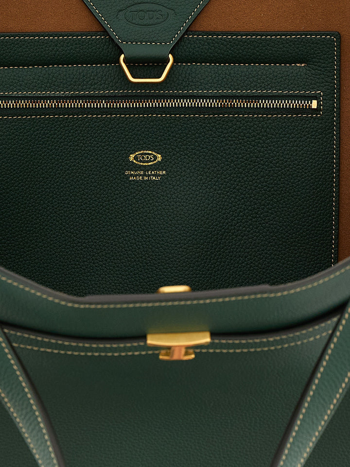 Tod'S Tim Tote - Verde | 8f6536a707bc2a5e7620317f08d08404b4e389f0