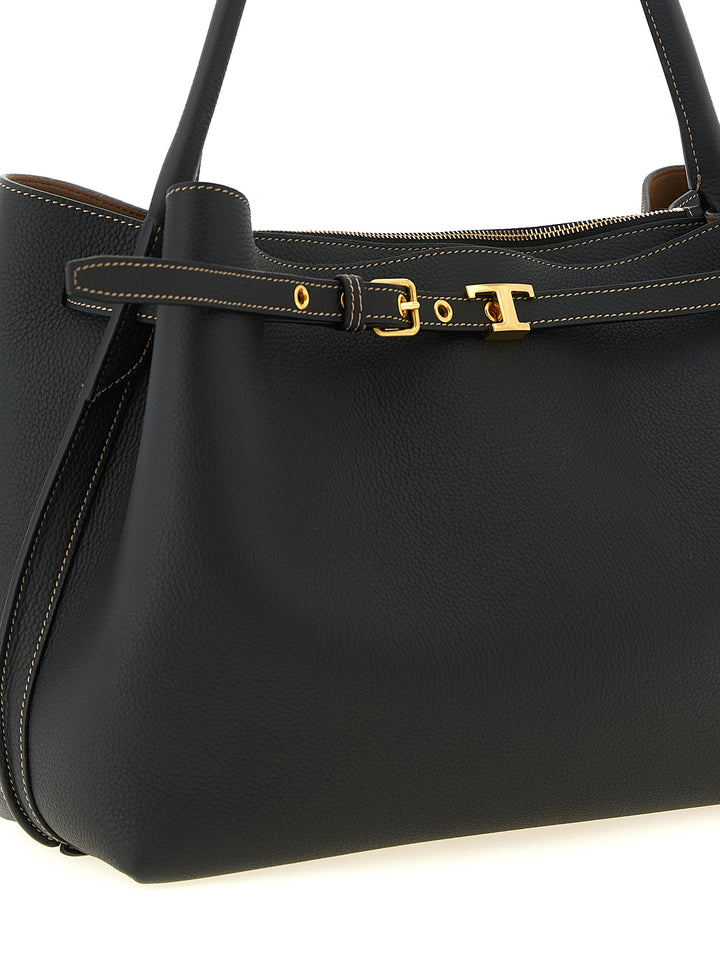 Tod'S T Signature Piccola Borse a Mano - Nero | 7b1a13b81468207bf66c3bc92e121d9327e56542