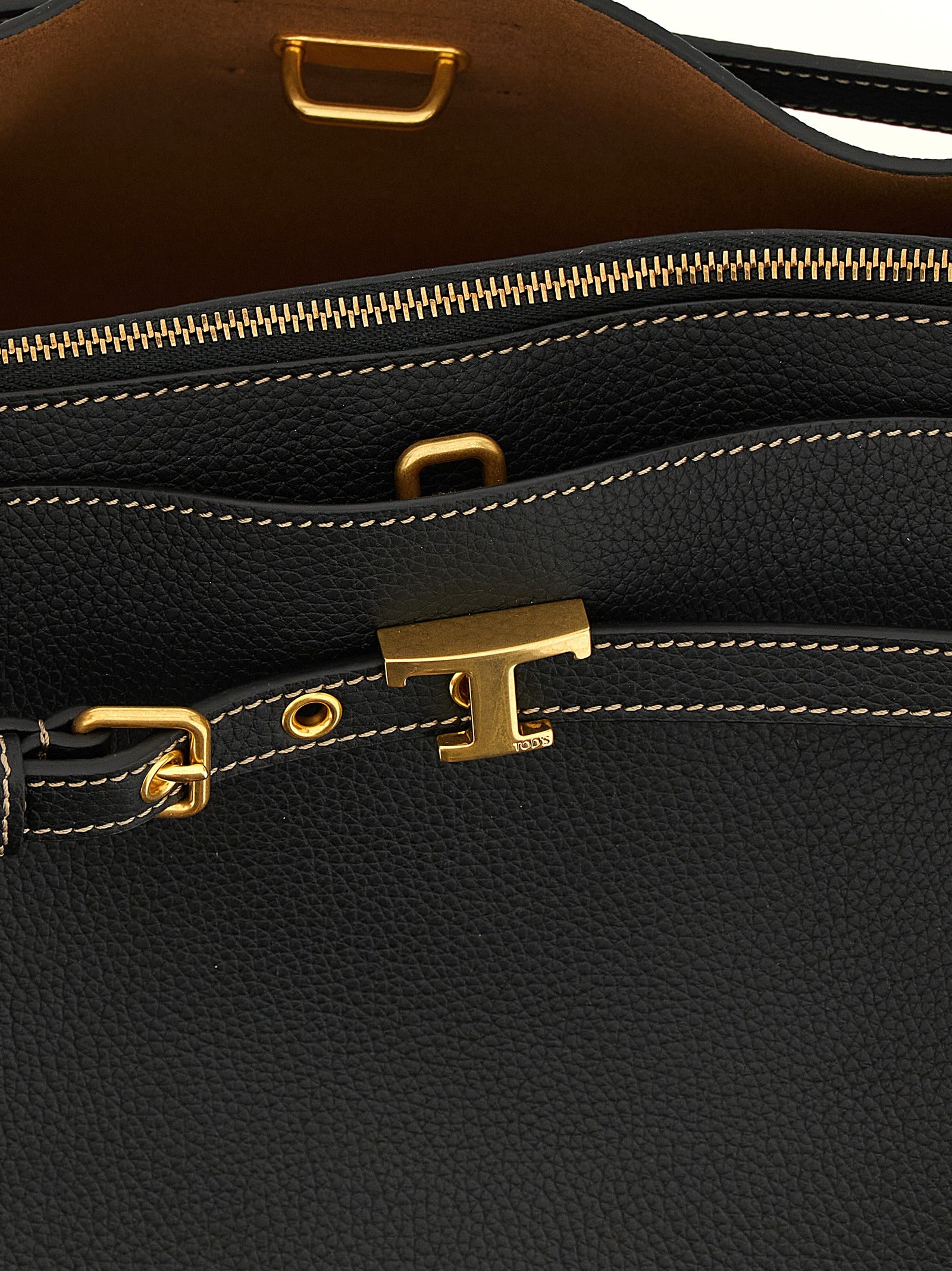 Tod'S T Signature Piccola Borse a Mano - Nero | 5348e42054708c8d70b6593eb685d428807fd12f