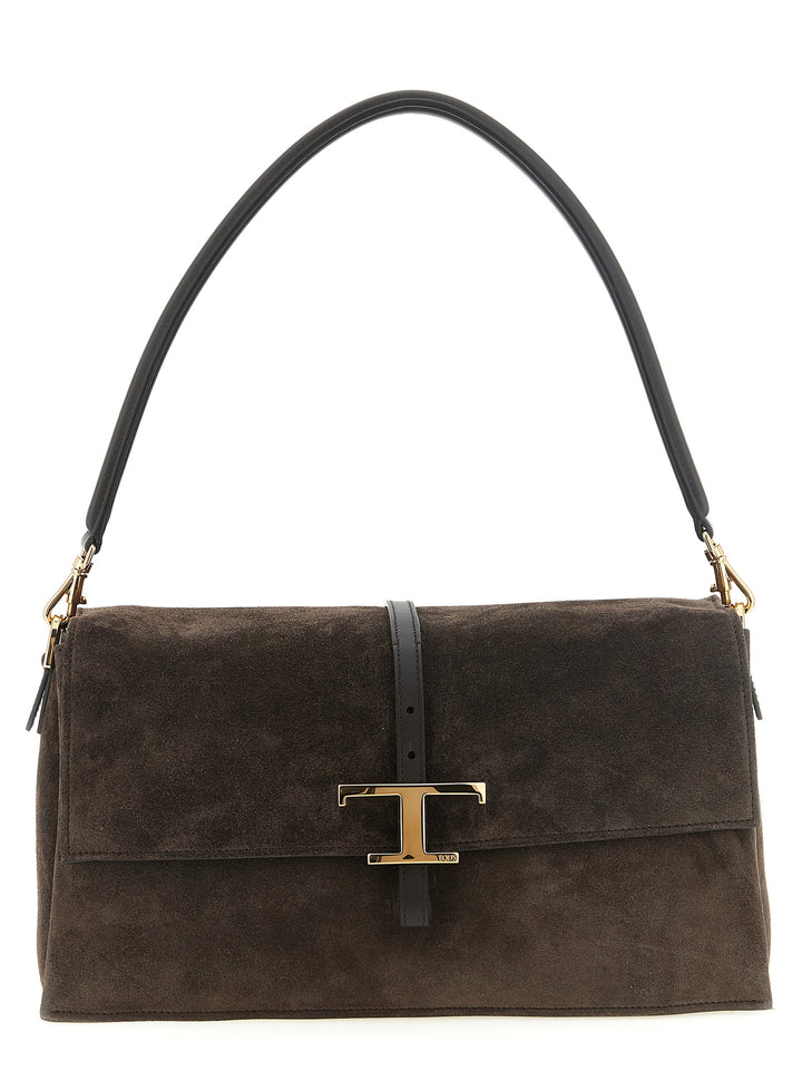 Tod'S Flap T Timeless Borse a Spalla e Tracolla - Marrone | ea2eae0d489e561a96365dd16e7c0b4a85408fab