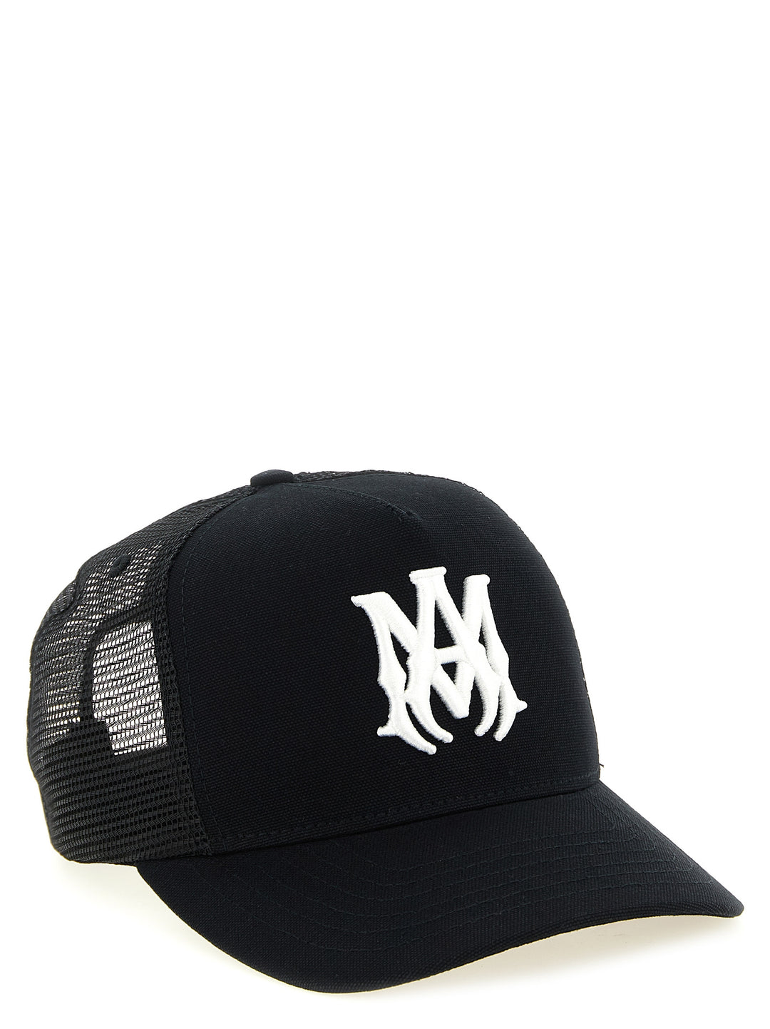 Amiri Ma Logo Trucker Cappelli - Nero | a701dda132fda349aa859f547d82a6c8745c0054