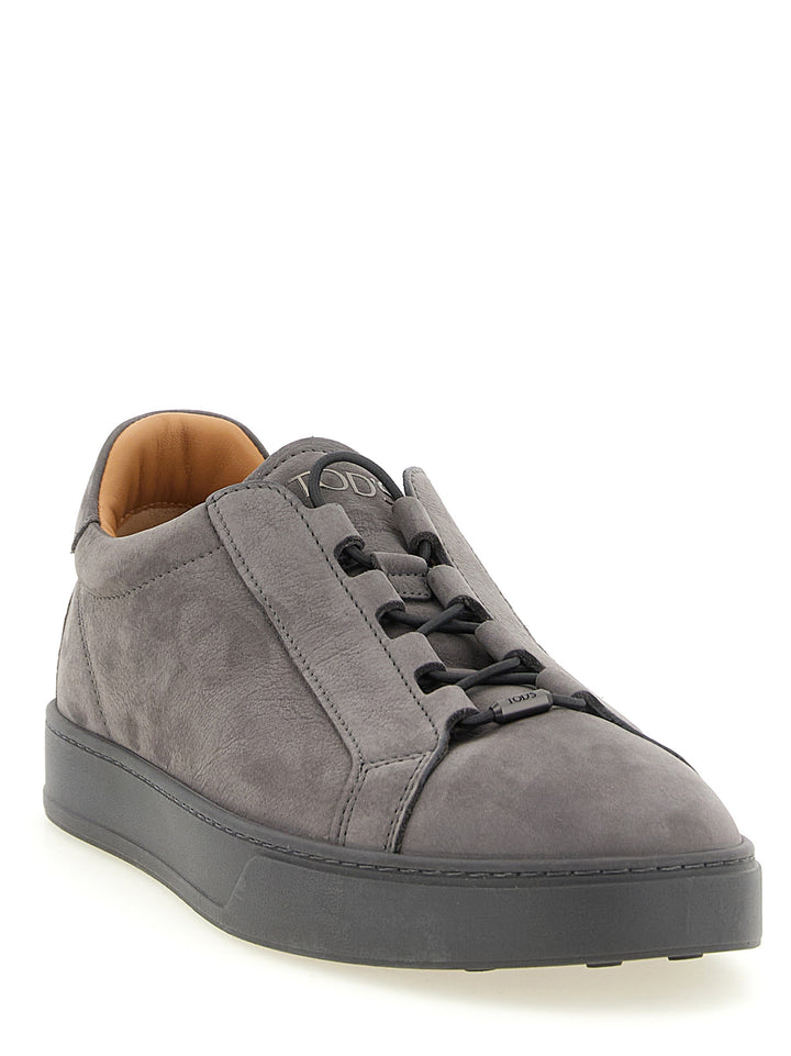 Tod'S Nubuck Sneakers - Grigio | 97a839bbebd48d9dea51c7e1c1c2edc02cf109d6