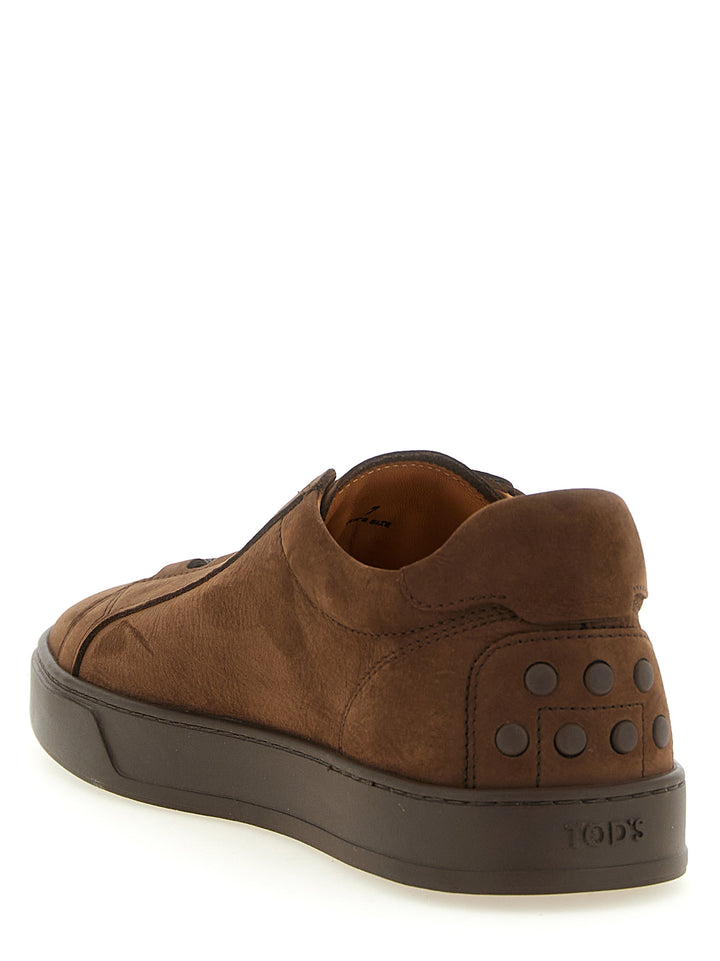 Tod'S Nubuck Sneakers - Marrone | 63895ddf490d7524bb47a0b2b8d5eb5e43bed072