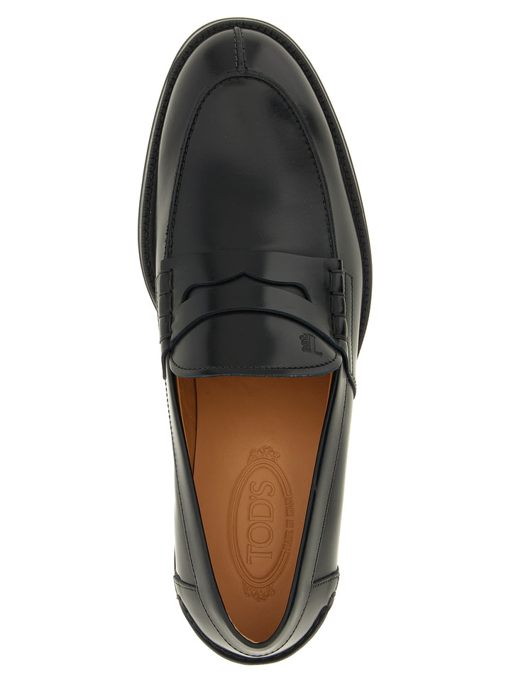 Tod'S Leather Loafers Sneakers - Nero | 1156e3b836bb1a776118b026d6ad1a07312ce82b