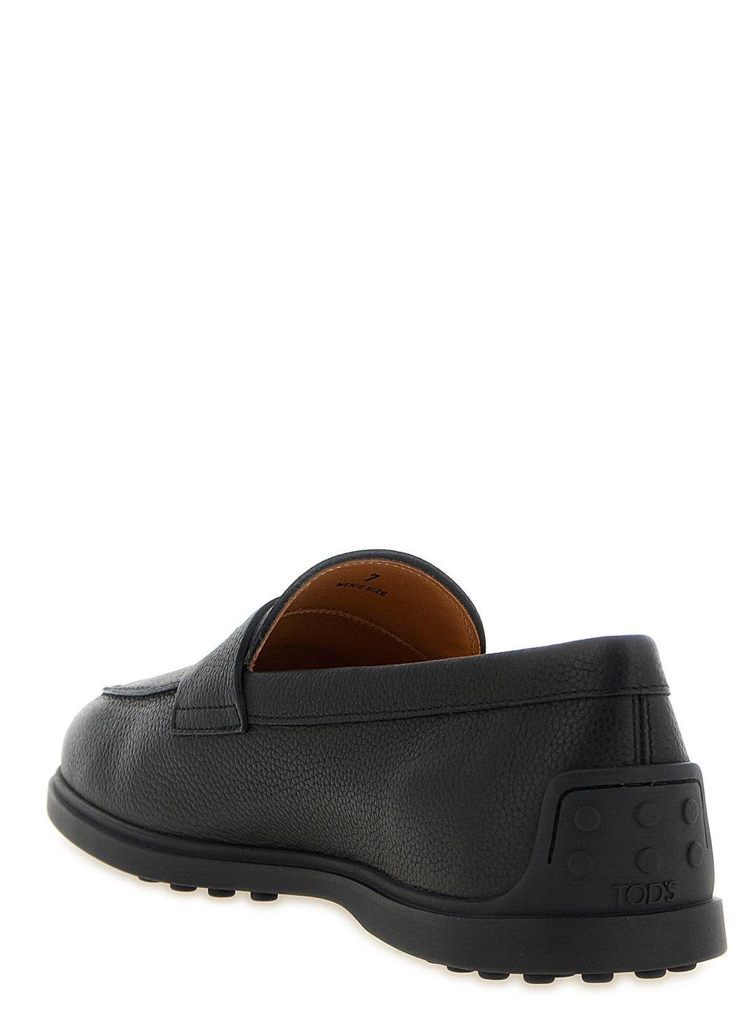 Tod'S Hammered Leather Mocassini - Nero | 6ab897b44bf67daf6348ee4e61c3897560d72c56