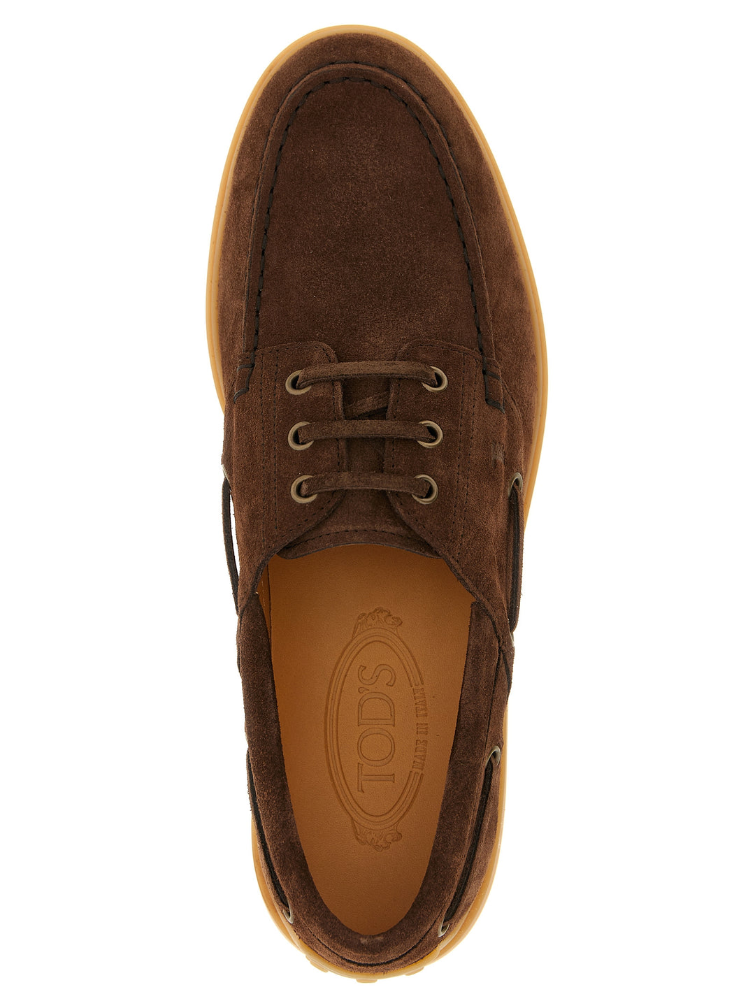 Tod'S Suede Boat Shoe Mocassini - Marrone | faf2a87343cf983255bb86db84fc6f1c14040844