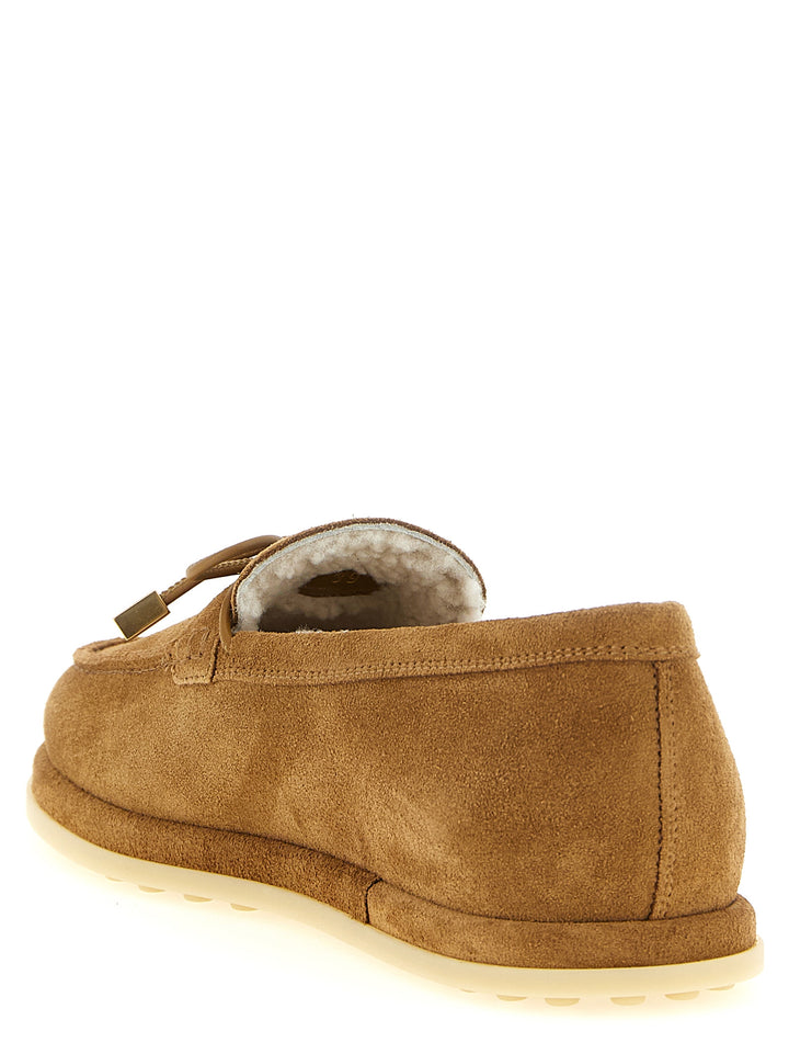 Tod'S Suede Mocassini - Beige | 0ac34550118086a2d9776ca5766d62be4a39ad73