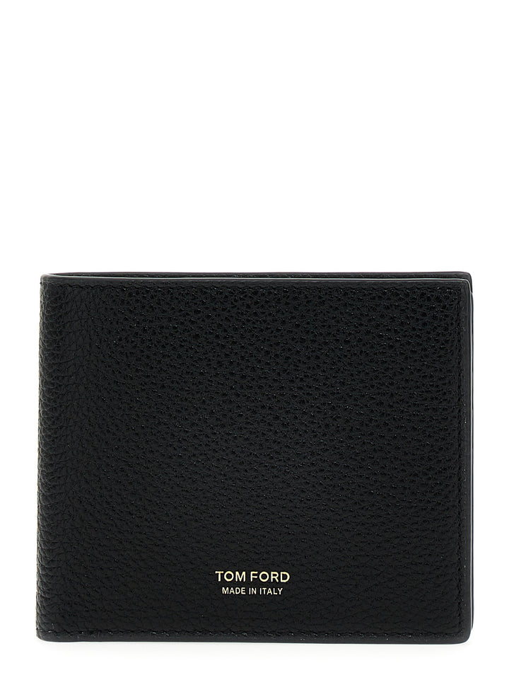 Tom Ford Logo Leather Wallet Portafogli - Nero | 4019ca5c8a0ecb22c6a82619d6ca83472d29fa0f