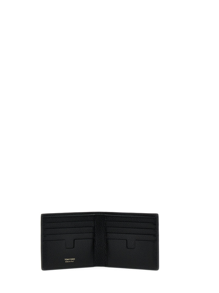 Tom Ford Logo Leather Wallet Portafogli - Nero | abcad7a44e96d255e2a5a2fa73e7f4c5421c7e51