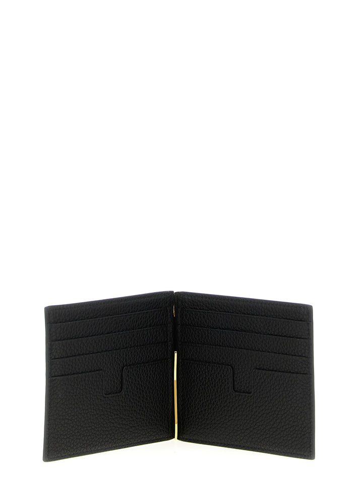 Tom Ford Hammered Leather Card Holder Portafogli - Nero | adf783016e98b79f65c86709641d895aabd40720