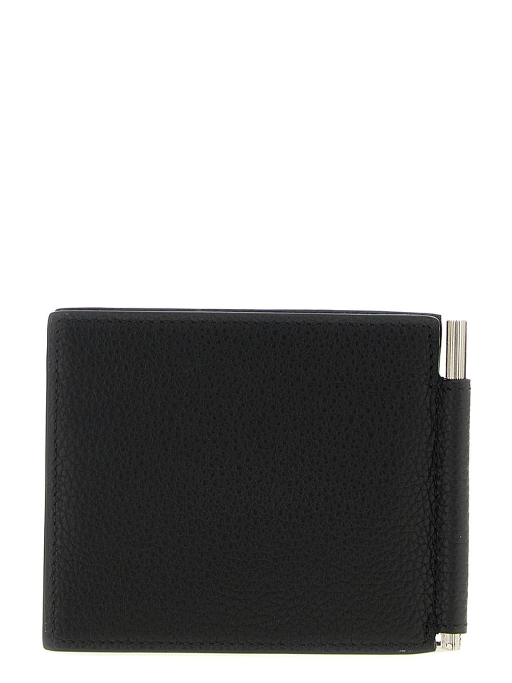 Tom Ford Hammered Leather Card Holder Portafogli - Nero | a7db0c73deff0b5169240cee7756a9320737c7f4