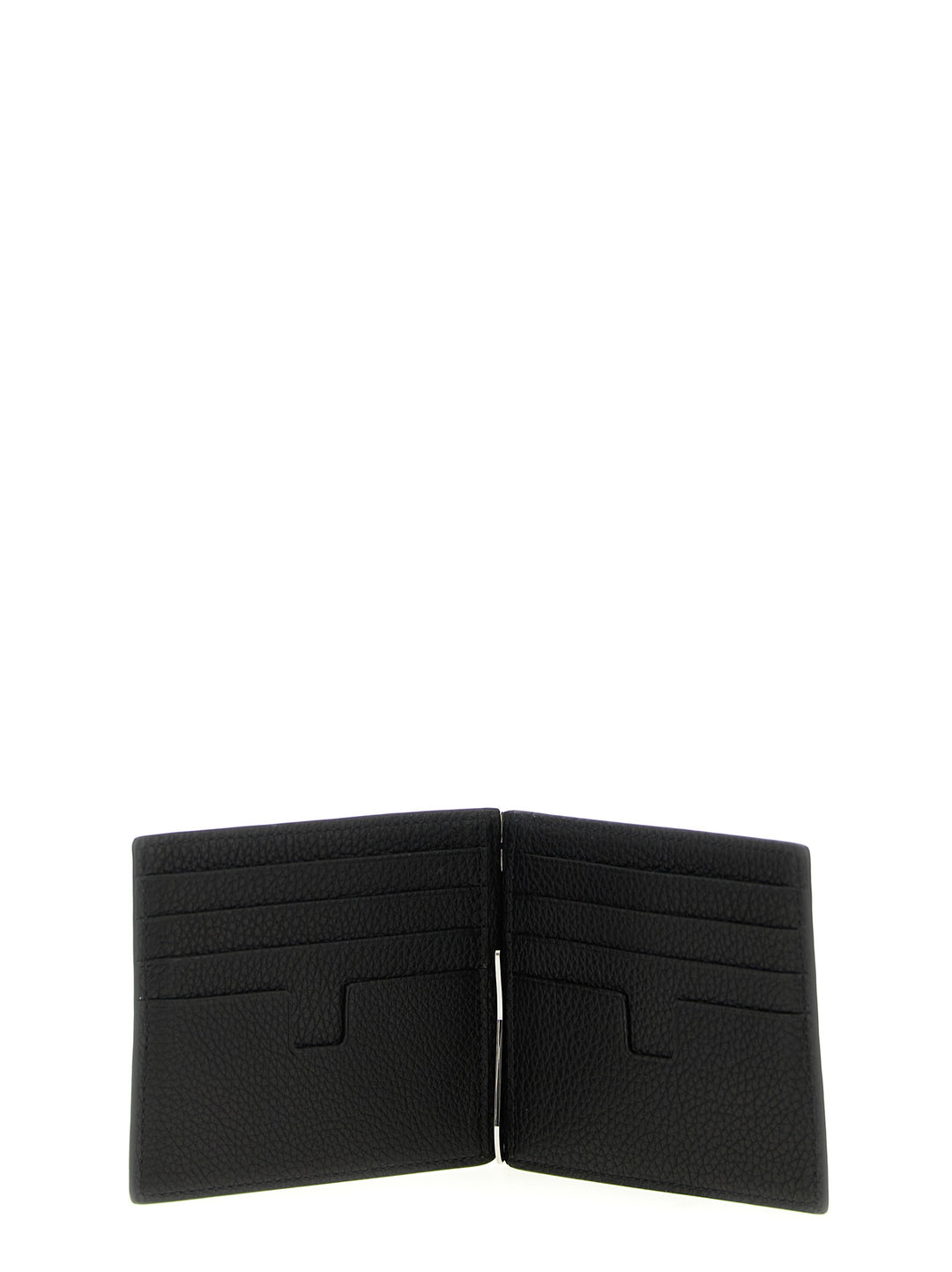 Tom Ford Hammered Leather Card Holder Portafogli - Nero | 48db05ba951edba7fc1e20a4b5275e254a9a5ad8