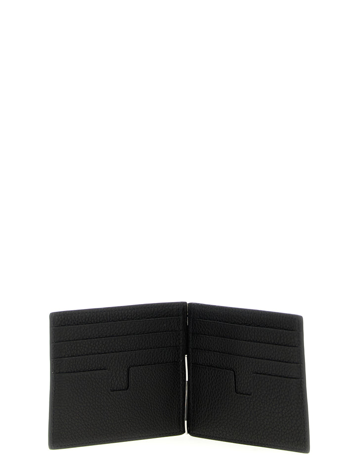 Tom Ford Hammered Leather Card Holder Portafogli - Nero | 48db05ba951edba7fc1e20a4b5275e254a9a5ad8