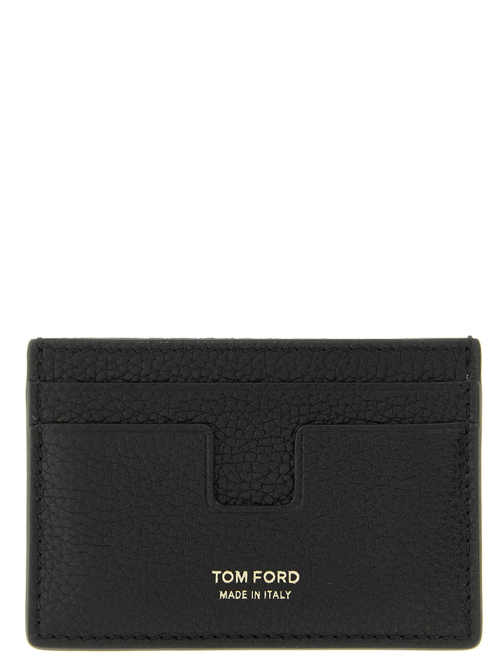 Tom Ford Hammered Card Holder Portafogli - Nero | 22dbf105fbbec2cb92624b8b12a212b276295b92