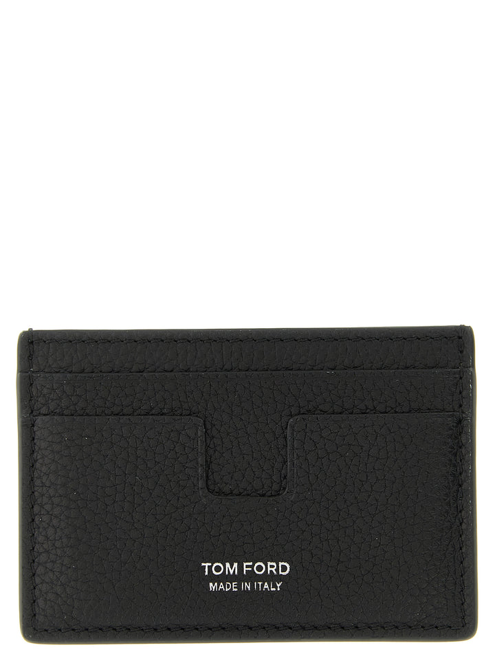Tom Ford Hammered Card Holder Portafogli - Nero | 963c2cea6fafaf5b094d52d7eaf59f47958987e1