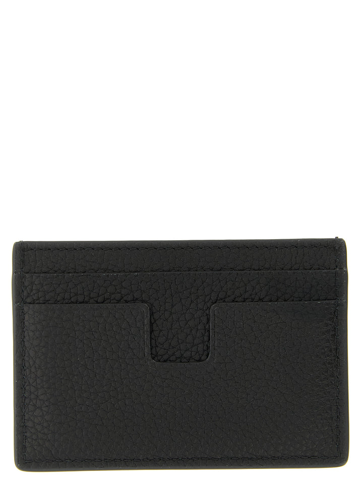Tom Ford Hammered Card Holder Portafogli - Nero | 60173e918a302830ca05120d748d6f0b189c0bd1
