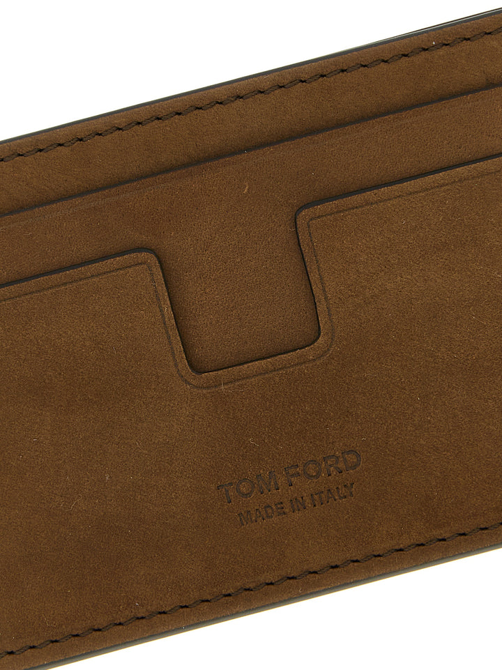 Tom Ford T Line Portafogli - Marrone | 3b8aeafd0c5e4183a30d9b90956709a89f5f3fc8