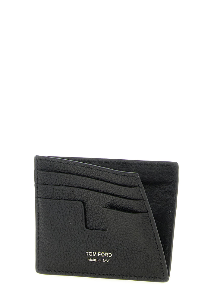 Tom Ford T Line Portafogli - Nero | 9db89b6c3d917736117f425bed401a3201ea1979