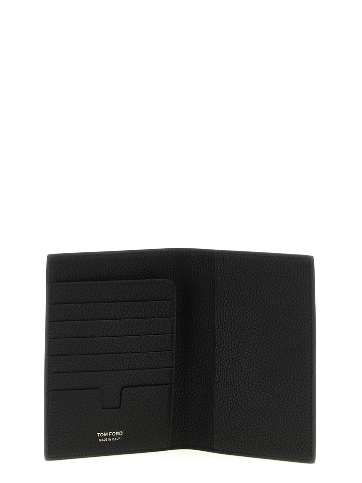 Tom Ford Hammered Passport Holder Portafogli - Nero | 5f7910428ef023565aa929d00ee1ceeed2e47d7d