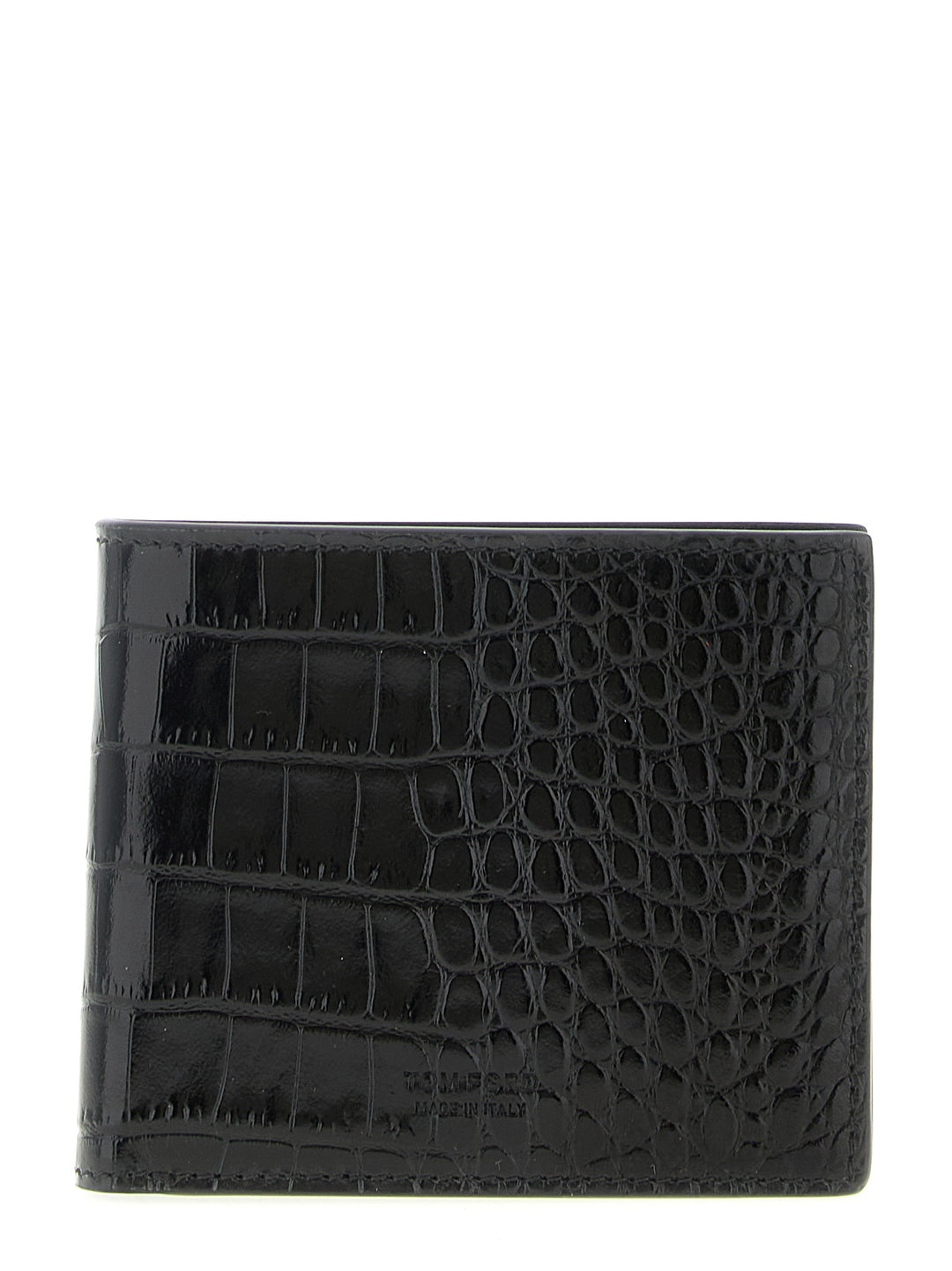 Tom Ford Crocodile Wallet Portafogli - Nero | 6863e9b48b0d4379f9b074fd7c3d565f4258f17c