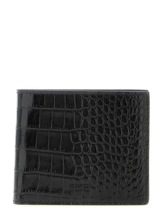 Crocodile Wallet Portafogli Nero