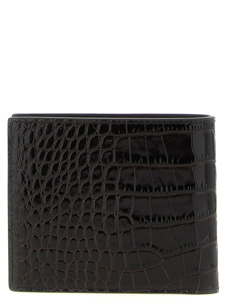 Tom Ford Crocodile Leather Wallet Portafogli - Marrone | 93ec542ac597a2230afc9402067868e08eb44151