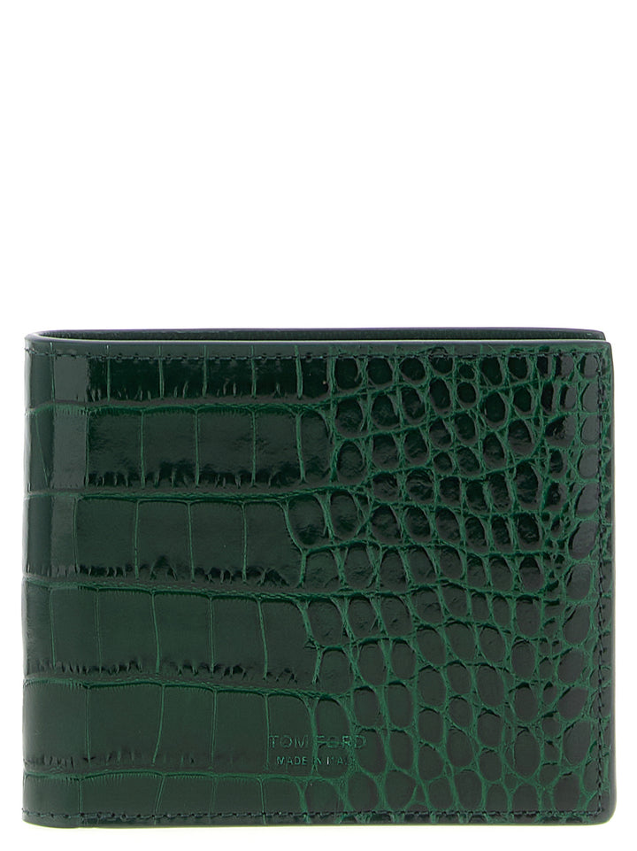 Tom Ford Crocodile Leather Wallet Portafogli - Verde | 6ba52968b6c45bf60fe094b1d90d27f4b85902ec