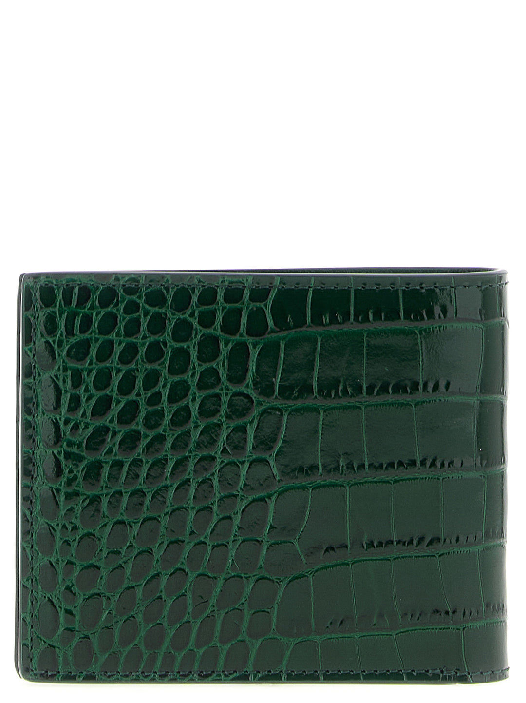 Tom Ford Crocodile Leather Wallet Portafogli - Verde | 407cb241be2852da55b380df8e861fa6b0e7131b