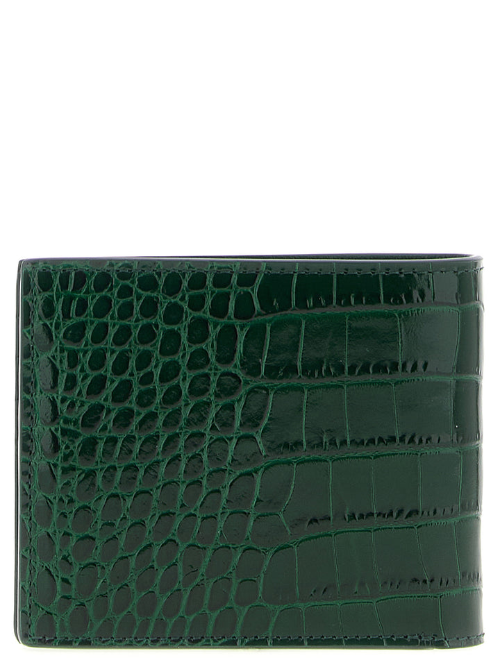 Tom Ford Crocodile Leather Wallet Portafogli - Verde | 407cb241be2852da55b380df8e861fa6b0e7131b