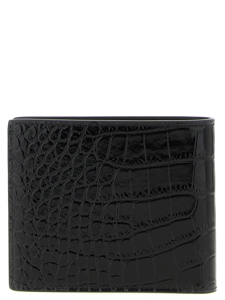 Tom Ford Crocodile Leather Wallet Portafogli - Nero | 9a04d4e74d17bd7260d91d9d8f1c307bff71c481