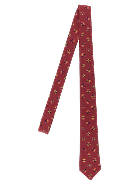 Valentino Garavani Silk Tie Cravatte Rosso