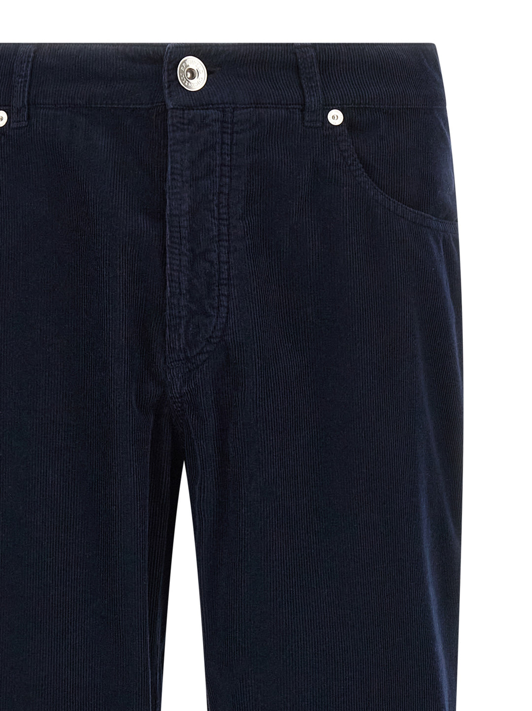Brunello Cucinelli Corduroy Pantaloni - Blu | 4e8d594176705535bb928d3bd7760bf11f595ab4