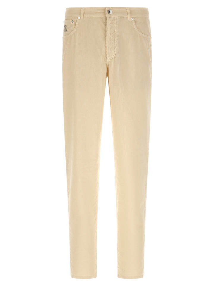 Brunello Cucinelli Corduroy Pantaloni - Beige | 497e93331385c2086bcfece615a45c56503c2225