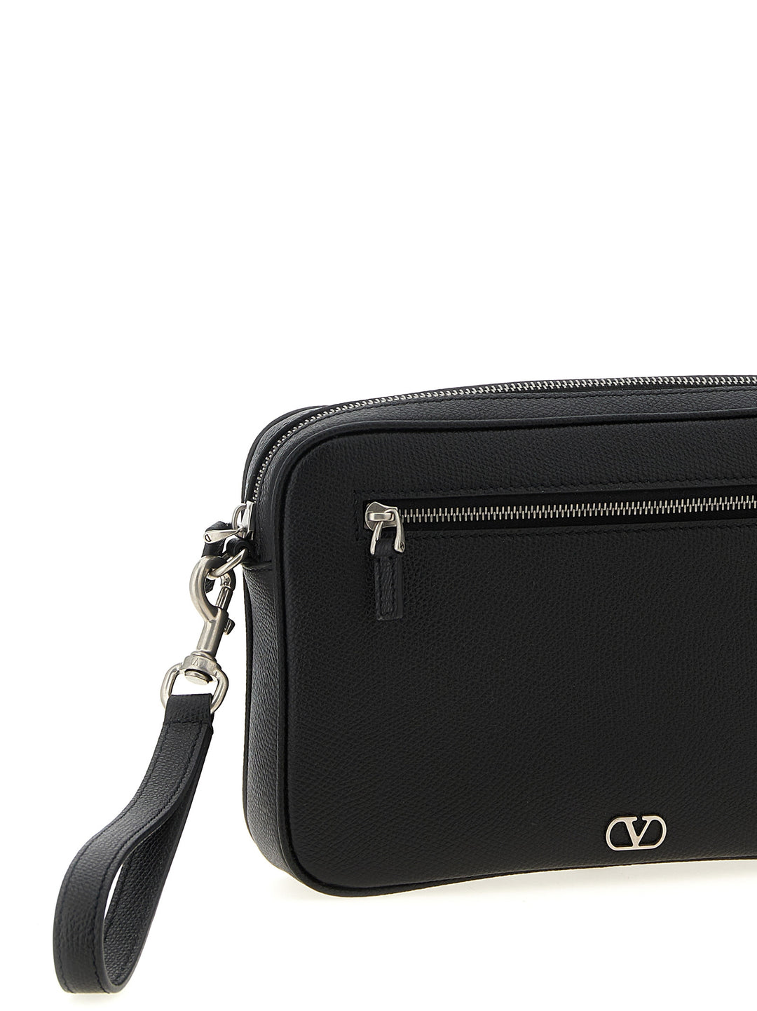 Valentino Garavani Valentino Garavani Vlogo Signature  Bag Clutch - Nero | 55774c8ada1ec63d4dc3aac12ed5a8f0e93fa5e9