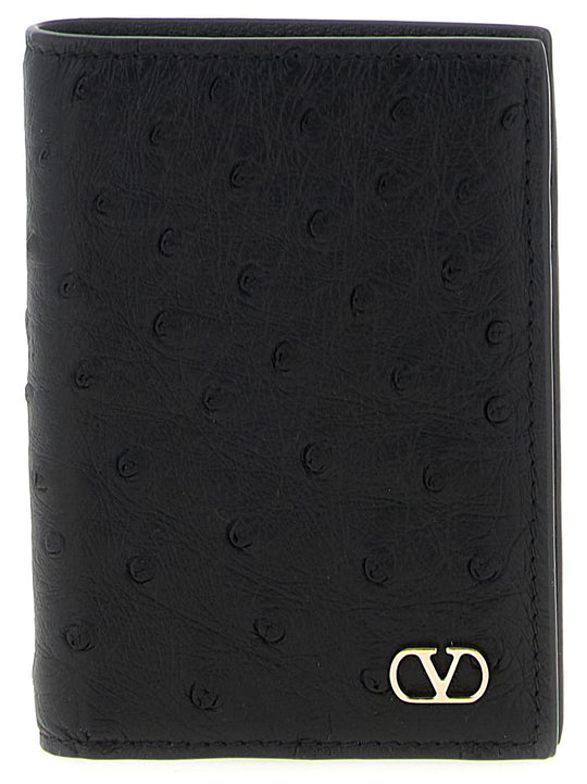 Valentino Garavani Vlogo Signature Cardholder Portafogli Nero