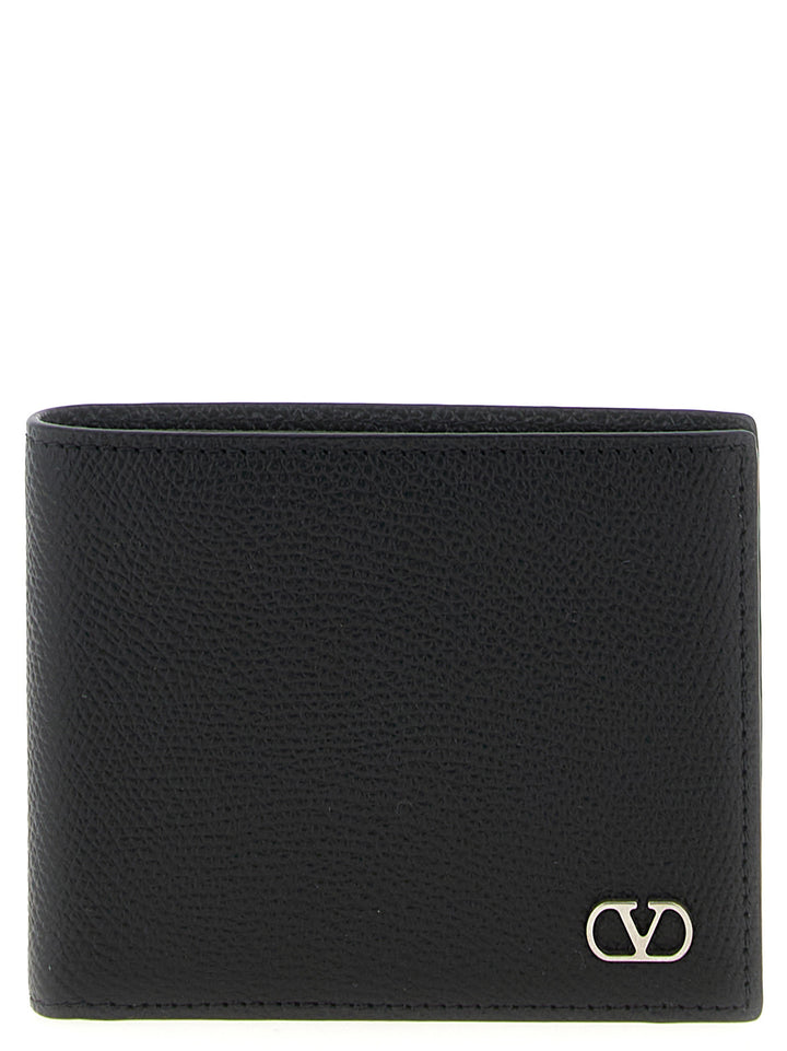 Valentino Garavani Valentino Garavani Vlogo Signature Wallet Portafogli - Nero | 348e19def6872bed2e318d4e222f76173dbb13da
