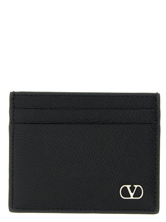 Valentino Garavani Vlogo Signature Cardholder Portafogli Nero