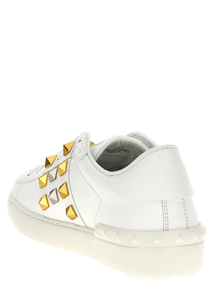 Valentino Garavani Rockstud Untitled Sneakers - Bianco | 50826379fa2ef32762582d2c6b8679793287648d