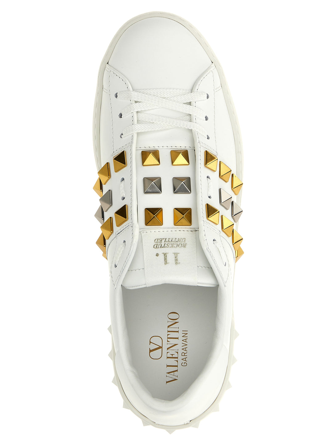 Valentino Garavani Rockstud Untitled Sneakers - Bianco | c0c4e24372ba5ee23b4d1b7008688135a37b2a93